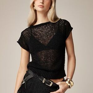 J. Crew Black Knit Top